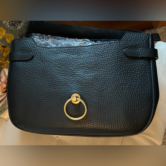 Mulberry Amberly Medium Satchel Black w/Gold Hardware EUC - Picture 14 of 15